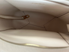 Parisa Wang Cream Pebble Leather Interior Pocket Zip Top 1 strap Bucket Bag Cream / Medium