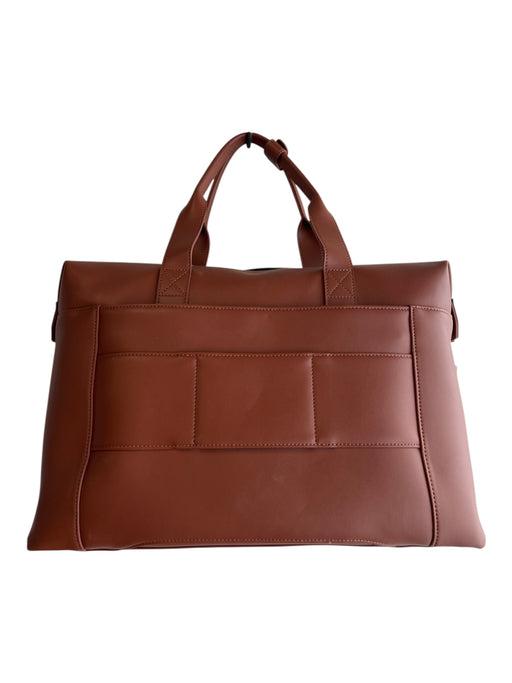 Monos Caramel Manmade Material Top Handles Detachable Strap Zip closure Bag Caramel