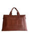 Monos Caramel Manmade Material Top Handles Detachable Strap Zip closure Bag Caramel