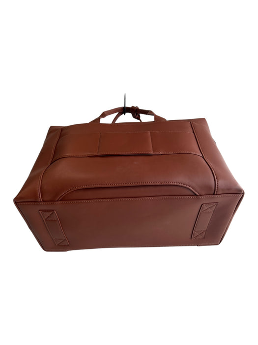 Monos Caramel Manmade Material Top Handles Detachable Strap Zip closure Bag Caramel