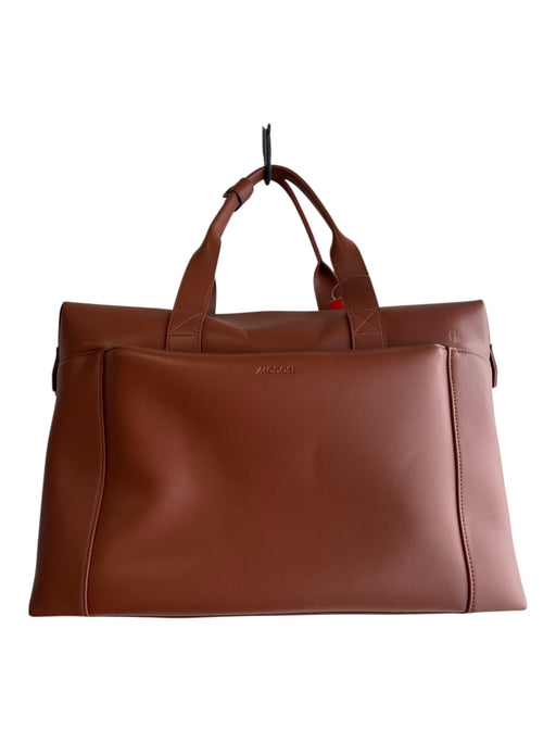 Monos Caramel Manmade Material Top Handles Detachable Strap Zip closure Bag Caramel