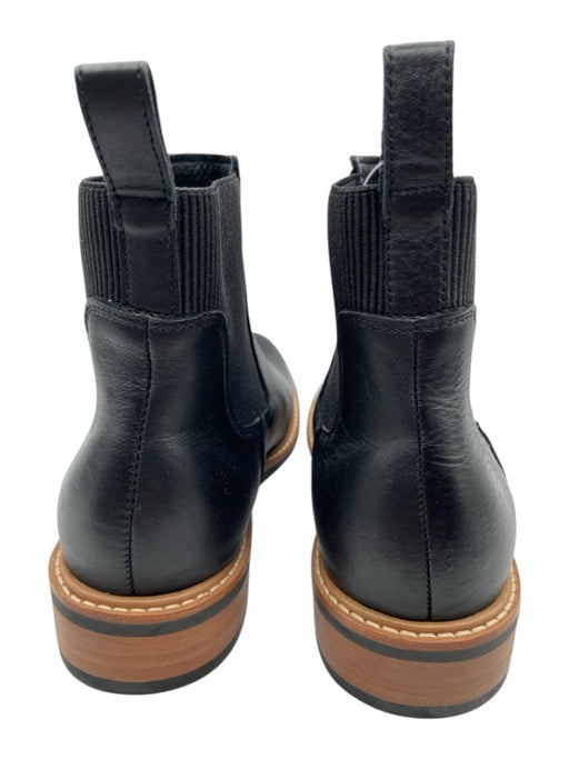 Nisolo Shoe Size 9.5 Black Leather Elastic Ankle Pull Tab Round Toe Ankle Boots Black / 9.5
