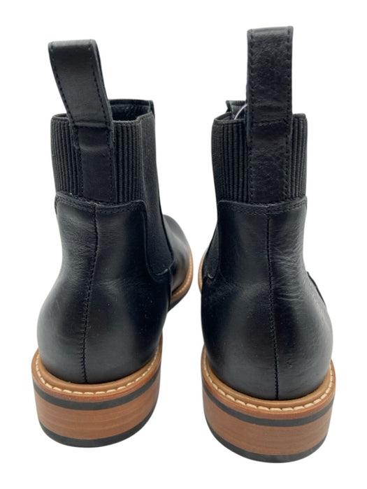 Nisolo Shoe Size 9.5 Black Leather Elastic Ankle Pull Tab Round Toe Ankle Boots Black / 9.5
