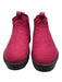 Oofos Shoe Size 9.5 Cranberry Red Wool Blend Felted Elastic Ankle Pull Tab Boots Cranberry Red / 9.5