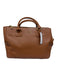 Tory Burch Brown Saffiano Leather Crossbody Strap Zipper Pocket Tote Bag Brown