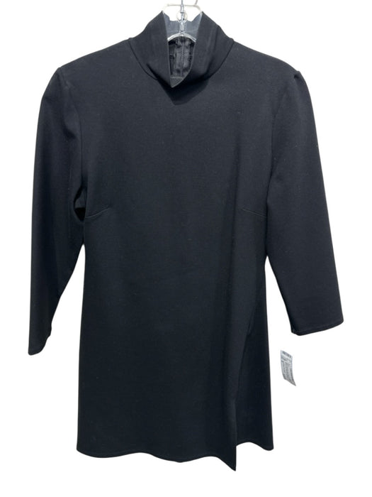 Nonchalant The Label Size M Black Polyester Mock Neck 3/4 Sleeve Dress Black / M