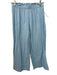 Livro Size S/M Blue Cotton Seersucker Elastic Waist keyhole front Pant Set Blue / S/M