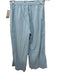 Livro Size S/M Blue Cotton Seersucker Elastic Waist keyhole front Pant Set Blue / S/M