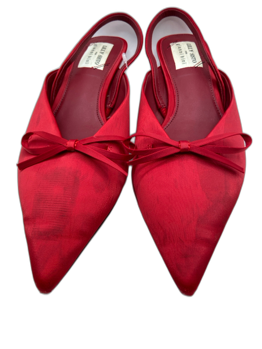 Lilly Sisto for Gianni Bini Shoe Size 7.5 Red textile upper Bow detail Pumps Red / 7.5
