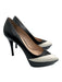 Miu Miu Shoe Size 40 Black & White Leather Platform Stiletto Pointed Toe Pumps Black & White / 40