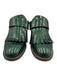 Marni Shoe Size 39 Green Patent Leather Velcro Strap Fringe Brogue Shoes Green / 39