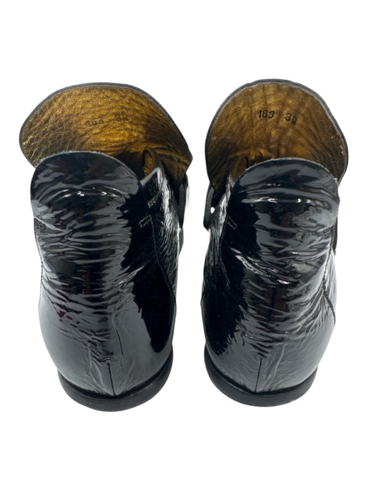 Acne Studios Shoe Size 39 Black Patent Leather goldtone hardware Horsebit Shoes Black / 39