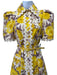 Zimmermann Size S / 1 Yellow, Cream, Lilac Purple Linen Button Front Muff Dress Yellow, Cream, Lilac Purple / S / 1
