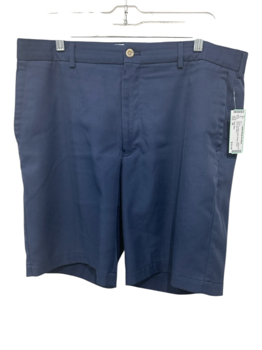 Peter Millar Size 36 Navy Synthetic Solid Athletic Khakis Men's Shorts Navy / 36