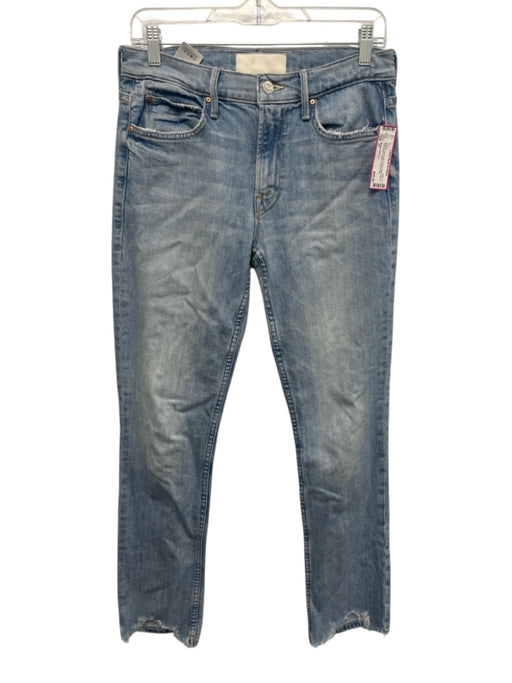 Mother Superior Size 27 Medium light wash Cotton Blend Denim Distressed Jeans Medium light wash / 27