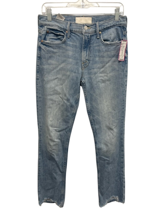 Mother Superior Size 27 Medium light wash Cotton Blend Denim Distressed Jeans Medium light wash / 27