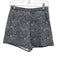 Julia Amory Size XS Navy Blue & White Cotton Floral Mixed Print Side Zip Shorts Navy Blue & White / XS
