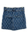 Veronica Beard Size 2 Mid Wash Denim Button Down Diamond Pattern Skirt Mid Wash / 2