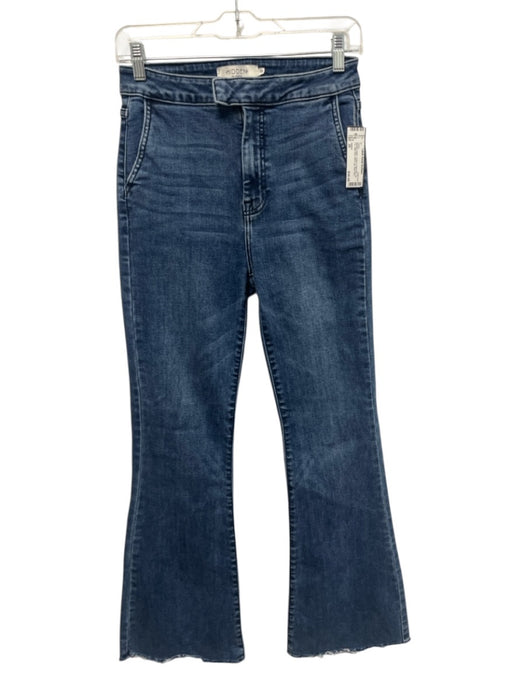 Hidden Size 26 Medium Wash Cotton & Spandex Zip Fly High Rise Flare Leg Jeans Medium Wash / 26
