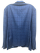 Samuelsohn Blue Wool Plaid 2 Button Men's Blazer Blue / 44r
