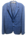 Samuelsohn Blue Wool Plaid 2 Button Men's Blazer Blue / 44r