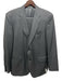 Canali Gray Wool Solid 2 Button Men's Suit Gray / 56