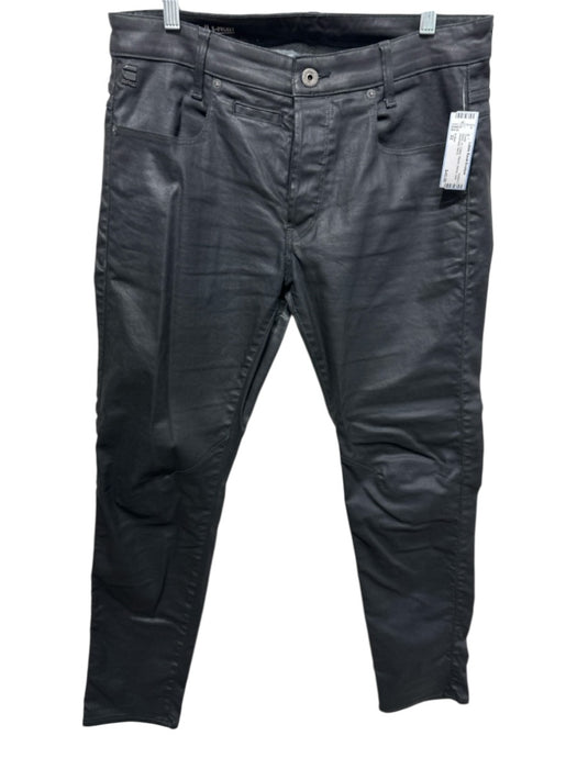 G Star Size 33 Black Cotton Waxed Skinny Jean Men's Pants Black / 33