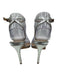 Schutz Shoe Size 6B Silver Leather Metallic Ankle Strap Stiletto Strappy Sandals Silver / 6B