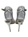 Schutz Shoe Size 6B Silver Leather Metallic Ankle Strap Stiletto Strappy Sandals Silver / 6B