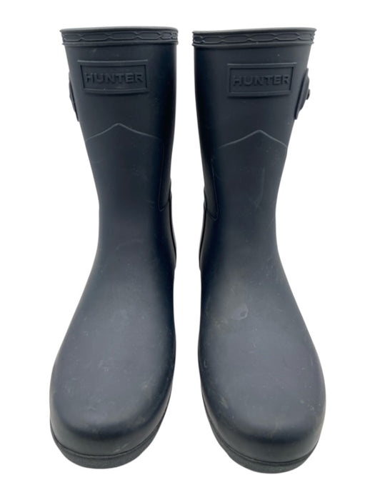 Hunter Shoe Size 5 Midnight blue Synthetic Upper Side Buckle Round Toe Boots Midnight blue / 5