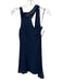 Reformation Size 0 Navy Blue Viscose One Shoulder Sleeveless Side Zip Dress Navy Blue / 0