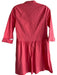 Tuckernuck Size XS Coral Pink Cotton Button Down 3/4 Sleeve Round Neck Dress Coral Pink / XS