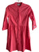 Tuckernuck Size XS Coral Pink Cotton Button Down 3/4 Sleeve Round Neck Dress Coral Pink / XS