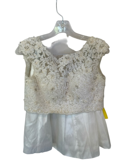 Sherri Hill Size 2 Ivory & Pearl Polyester Lace Beaded Skirt Set Ivory & Pearl / 2