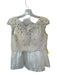 Sherri Hill Size 2 Ivory & Pearl Polyester Lace Beaded Skirt Set Ivory & Pearl / 2