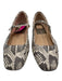 Dolce Vita Shoe Size 8 Brown & Beige Leather Square Toe Snake Ballerina Flats Brown & Beige / 8