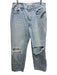 RE/DONE Size 29 Light Wash Cotton Denim High Rise Straight Leg distressed Jeans Light Wash / 29