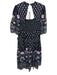By Anthropologie Size Medium Black, Pink, Blue Viscose Blend Floral Dress Black, Pink, Blue / Medium
