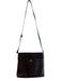 Coach Brown Black Leather Gold hardware Coach print Zip closure Cross Body Bag Brown Black