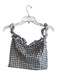 Musier Paris Size 40 black and white Cotton Sleeveless Plaid Ruffle Detail Top black and white / 40