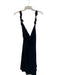 Reformation Size XL Black Viscose V Neck solid color Wrap Around Sleeveless Top Black / XL