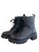 Thursday Shoe Size 8.5 Black Manmade Material Lace Up Side Zip Platform Boots Black / 8.5