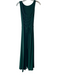 AYM Size L Green No Fabric Tag Drawstring Waist Shoulder Strap Stretch Dress Green / L