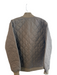 Drake Size M Brown Nylon & Polyester Quilted Ribbed Accent 2 Pocket Jacket Brown / M