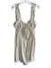 Reformation Size XL White Organic Cotton Open Back Sleeveless Tie in Back Dress White / XL