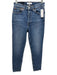 RE/DONE Size 26 Medium Wash Cotton Blend Cropped High Rise Button & Zip Jeans Medium Wash / 26