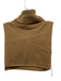 COS Size One Size Camel Brown Cashmere Ribbed Trim Turtleneck Split Hem Sweater Camel Brown / One Size
