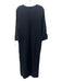 Everyday Ritual Size M Black Cotton Gauze Long Sleeve Buttons Midi Dress Black / M