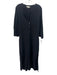 Everyday Ritual Size M Black Cotton Gauze Long Sleeve Buttons Midi Dress Black / M