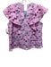 Crosby Size S Purple Pink Polyester Floral Lace Overlay Sleeveless Ruffle Top Purple Pink / S